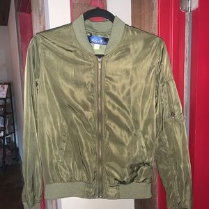 Blue Rain Military Bomber Jacket